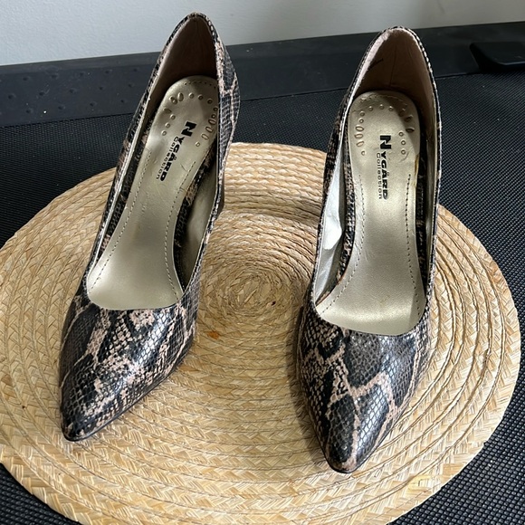 Nygard Collection Animal Print Pointy Toe Block Heel Pump Heel Size 10 - Picture 3 of 15